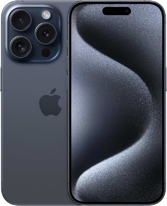 Picture of Apple iPhone 15 Pro, 128GB, Blue Titanium - Unlocked (Renewed)