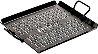Picture of Lodge Carbon Steel Grilling Pan, Pre-Seasoned, 12-inch