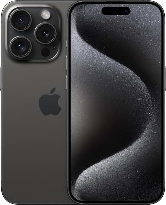 Picture of Apple iPhone 15 Pro, 128GB, Black Titanium - Unlocked (Renewed)