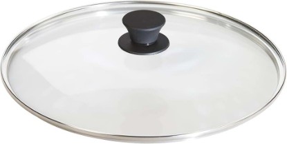Picture of Lodge Round Tempered Glass Lid - Versatile Glass Lid for 12 Inch Skillets, Pans, and Dutch Ovens - Dishwasher Safe and Oven Safe up to 400° - 12 Inch