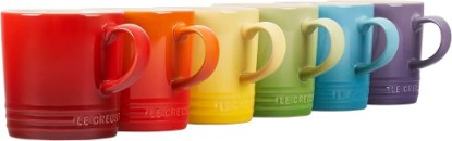 Picture of Le Creuset Stoneware Set of 6 London Mugs, 12 oz. Each, Multi-Color