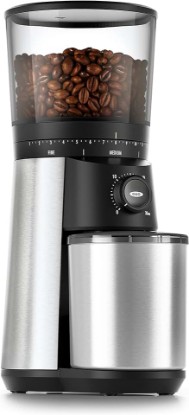 Picture of OXO Brew Conical Burr Coffee Grinder - Silver, Stainless Steel Burrs, One-Touch Automatic Smart Grind