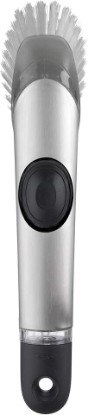 Picture of OXO Steel Soap Dispensing Dish Brush 10 in