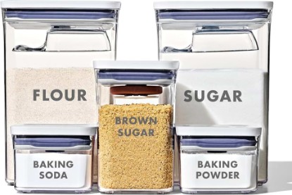 Picture of OXO Good Grips 8-Piece Prelabeled Baking POP Container Set