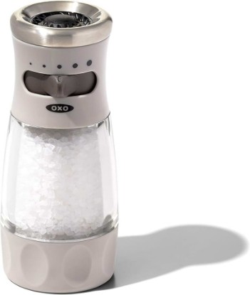 Picture of NEW OXO Good Grips Contoured Mess-Free Salt Grinder, Gray, One size