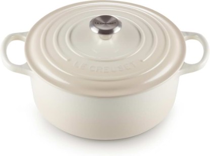 Picture of Le Creuset Enameled Cast Iron Signature Round Dutch Oven, 5.5 qt., Meringue