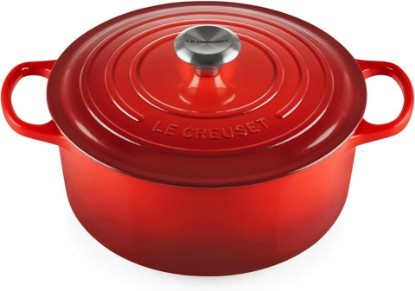 Picture of Le Creuset Enameled Cast Iron Signature Round Dutch Oven, 5.5 qt., Cerise