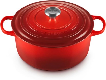 Picture of Le Creuset Enameled Cast Iron Signature Round Dutch Oven, 7.25 qt., Cerise