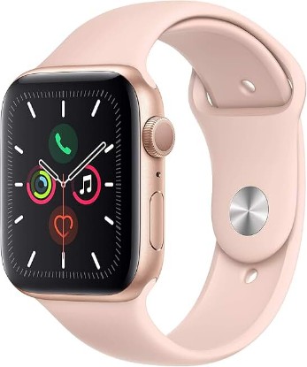 Picture of Apple Watch Series 5 (GPS, 40MM) - Gold Aluminum Case with Pink Sand Sport Band (Renewed)