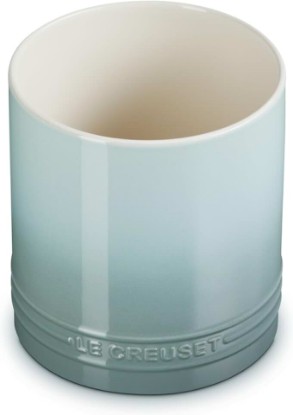 Picture of Le Creuset Stoneware Signature Straight Wall Utensil Crock, 1 qt., Sea Salt