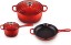 Picture of Le Creuset Enameled Cast Iron Signature Cookware Set, 5 pc, Cerise