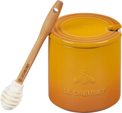 Picture of Le Creuset Stoneware Honey Pot, 14 oz., Nectar