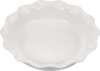 Picture of Le Creuset Stoneware 9" Heritage Pie Dish, White