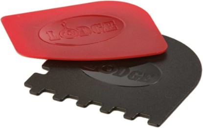 Picture of Lodge SCRAPERCOMBO Grill Scraper, 2 Count, Red/Black