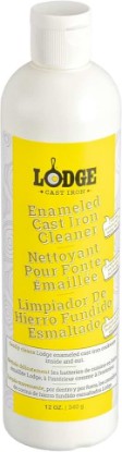 Picture of Lodge Enameled Cast Iron & Ceramic Stoneware Cleaner - 100% Biodegradeable Enamel Cleaner - Dye and Bleach-Free - 12 Fl Oz