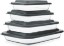 Picture of 8-Piece Deep Glass Baking Dish Set with Plastic lids,Rectangular Glass Bakeware Set with Lids, Baking Pans for Lasagna, Leftovers, Cooking, Kitchen, Freezer-to-Oven and Dishwasher, Gray