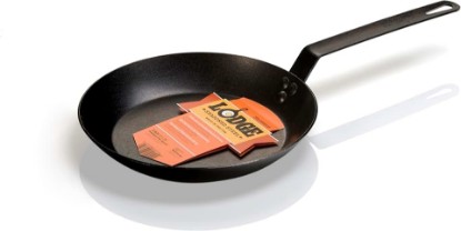 Picture of Lodge 10 Inch Carbon Steel Skillet - PFAS-Free Pre-Seasoned Carbon Steel Frying Pan for High-Heat Searing - Long Handle Design for Omelets, Grilling, and Campfire Cooking - Made in the USA