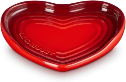 Picture of Le Creuset Stoneware Heart Shaped Spoon Rest, 5", Cerise