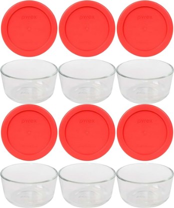 Picture of Pyrex 1-cup Storage Containers (Pack of 6) - Total 12-Piece Value Pack