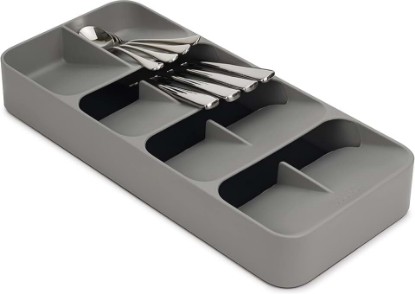 Picture of Joseph Joseph DrawerStore Compact Utensil Organizer For Kitchen Drawer Silverware, Flatware Tray, Grey