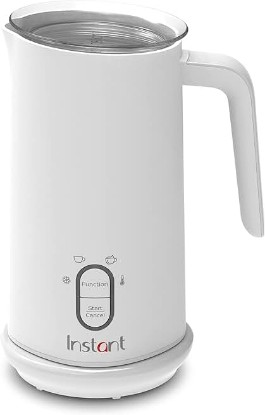 Picture of Instant Pot Instant Milk Frother, 4-in-1 Electric Milk Steamer, 10oz/295ml Automatic Hot and Cold Foam Maker and Milk Warmer for Latte, Cappuccinos, Macchiato, From the Makers of Instant 500W, White