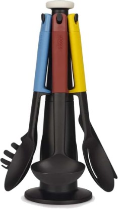 Picture of Joseph Joseph Elevate Carousel 6-Piece Utensil Set with Rotating Storage Stand, One Size, Multicolor
