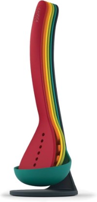 Picture of Joseph Joseph Nest Utensils Compact Stacking Kitchen Tool Set with Magnetic Storage Stand Nylon, 5-piece, Multicolored