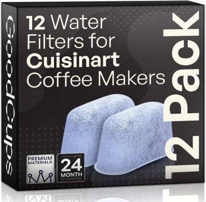 Picture of 12 Pack Water Filters for Cuisinart Coffee Makers by GoodCups - Replacement Charcoal Water Filters - Fits All Cuisinart Coffee Machines