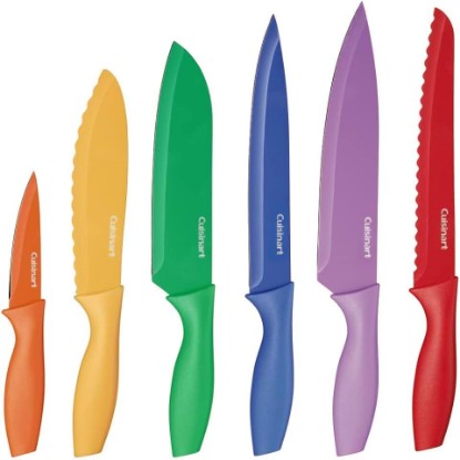 Picture of Cuisinart C55-01-12PCKS Collection 12-Piece Knife, Multicolor Advantage-Cutlery-Set, Multi-colored