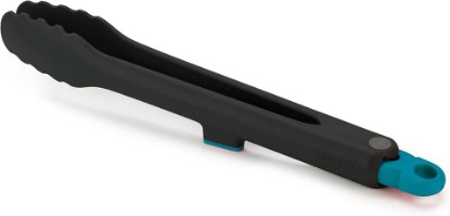 Picture of Joseph Joseph Duo Lockable Tongs Hygienic with Integrated Tool Rest & Non-Slip Feet, Suitable for Non-Stick Cookware, Heat-Resistant, BPA Free