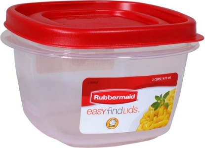 Picture of Rubbermaid 7J60 Easy Find Lid Square 2-Cup Food Storage (Pack of 8 Containers)