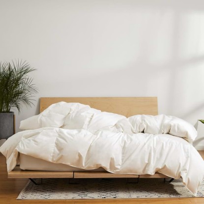 Picture of Brooklinen Ultra Warm Luxury Down Comforter, 100% Natural Canadian Duck Down Duvet Insert - 750 Fill Power, Baffle Box Construction, 100% Cotton Shell, King/Cali King Size Comforter