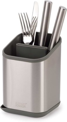 Picture of Joseph Joseph Duo Stainless Steel Silverware Flatware Drainer, Kitchen Utensil Organizer
