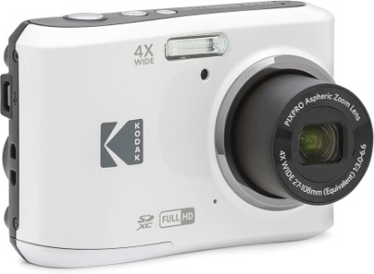 Picture of Kodak PIXPRO Friendly Zoom FZ45-WH 16MP Digital Camera with 4X Optical Zoom 27mm Wide Angle and 2.7" LCD Screen (White)