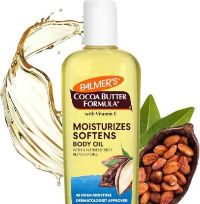 Picture of Palmer's Cocoa Butter Moisturizing Body Oil with Vitamin E, Radiant Looking Glow and Skin Hydration, Instant Absorption, Bath, Body and Shower, 8.5 Ounces
