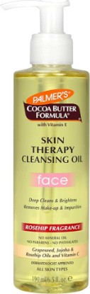 Picture of Palmer's Cocoa Butter Formula Skin Therapy Cleansing Oil, Gentle Makeup Remover with Rosehip Oil and Vitamin C, 6.5 Ounce
