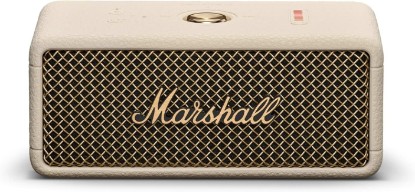 Picture of Marshall Emberton III Portable Bluetooth Speaker - Rugged Waterproof IP67 Design | Loud Stereo Sound, Deep Bass with 32+ Hr Playtime | Compact and Wireless for Travel and Outdoors - Cream