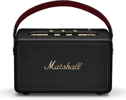 Picture of Marshall Kilburn III Portable Bluetooth Speaker - Black & Brass