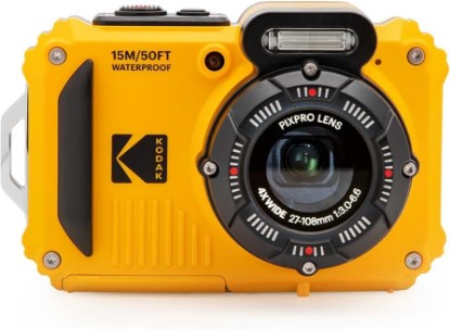 Picture of KODAK PIXPRO WPZ2 Waterproof Digital Camera, 16MP with 4X Optical Zoom, Shockproof, Dustproof, 1080p Video, Wi-Fi, Yellow
