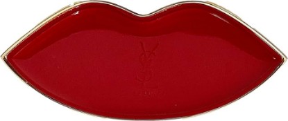 Picture of Yves Saint Laurent Small RED KISS Lips Beauty YSL Mirror Compact Makeup Fashion Mirror (4" L x 2" H) - 9478