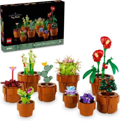 Picture of LEGO Botanicals Tiny Plants - Artificial, Fake Indoor Plant Building Set for Home, Kitchen, Desk Decoration, Adults Ages 18+ - Gift for Birthdays - 10329