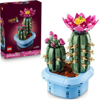 Picture of LEGO Botanicals Flowering Cactus Building Toy - Crafting Kit for Girls & Boys, Ages 9+ - Gift for Birthdays - Cactus Room Decor for Display for Bedroom or Book Shelf - 11509