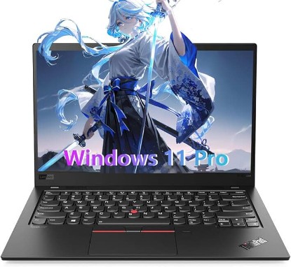 Picture of Lenovo Thinkpad X1 Carbon Gen 8, 14" FHD Laptop, Core i7-10610, 16GB RAM, 512GB SSD, Backlit Keyboard, Fingerprint, Type-C, Windows 11 Pro (Renewed)
