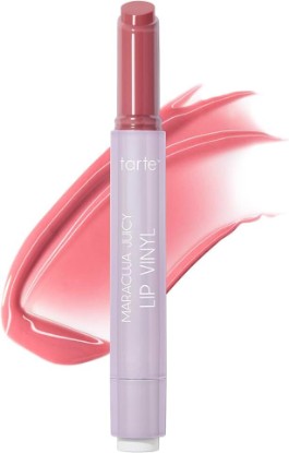 Picture of tarte maracuja juicy lip vinyl gloss – Hydrating & Volumizing Lipgloss Balm with Hyaluronic Acid, Vitamin E to Plump & Moisturize for Radiant, Fuller-Looking Lips, Vegan & Cruelty Free