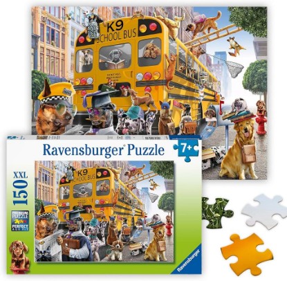 Picture of Ravensburger Pet School Pals - 150 Piece Jigsaw Puzzle - Colorful Canine Antics - Bold, Bright Imagery - Ideal Gift - Premium Quality - Screen-Free Fun - MESH Accredited for Kids Age 7+