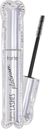 Picture of tarte lights, camera, lashes platinum volumizing mascara – Black Tinted Peptide Lash Serum mascara for Volume & Length, Smudge-Proof, Flake-Free, Vegan & Cruelty Free