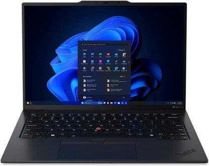Picture of Lenovo Gen 12 ThinkPad X1 Carbon Laptop with Intel Ultra 5 125U Processor, 14" WUXGA 100% sRGB Non-Touch Display, 16GB 6400MHz RAM, 512GB Gen4 Performance SSD, FHD+ IR+ RGB Camera, and Windows 11 Pro