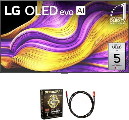 Picture of LG OLED65G5WUA 65 Inch G5 Series OLED evo 4K UHD Smart webOS TV with One Wall Design 2025 (Renewed) Bundle with 6FT HDMI 2.0 Cable and CPS Exclusive 26 Month Protection Pack (BEACH-CPS-26M3500)