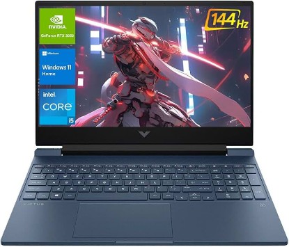 Picture of HP Victus 15.6 i5 Gaming Laptop, 15.6" FHD 1920*1080 144Hz, Intel Core i5-12450H, NVIDIA GeForce RTX 3050, 32GB RAM, 1TB SSD, Backlit KB, Touchpad, SD Card Reader, Webcam, HDMI, Wi-Fi 6, W11 H, Blue