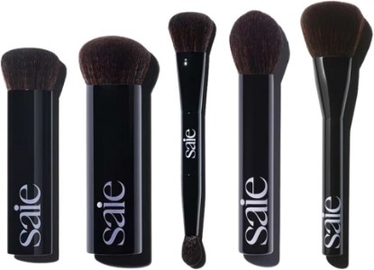 Picture of Saie The Ultimate Brush Collection - Base, Big, Double, Fluffy & Powder Blush - High-Performance, Cruelty-Free Makeup Brushes for Seamless Application